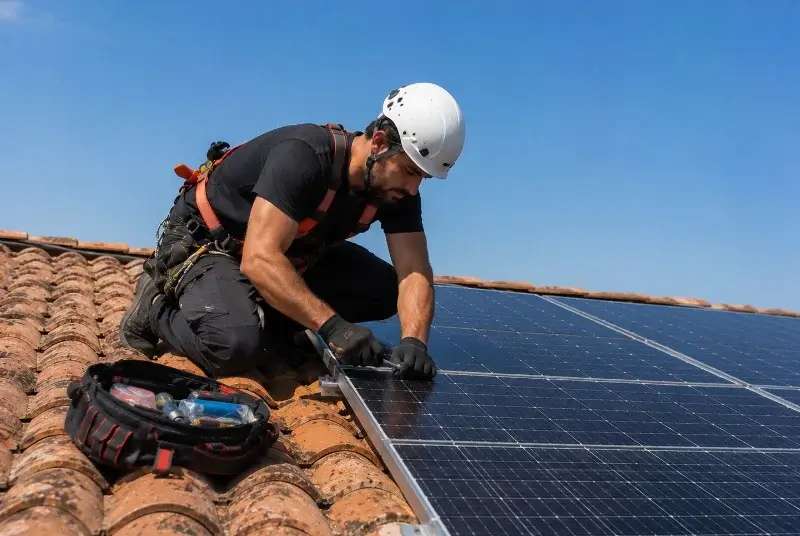 Maintenance et monitoring de panneaux solaires au Cellier