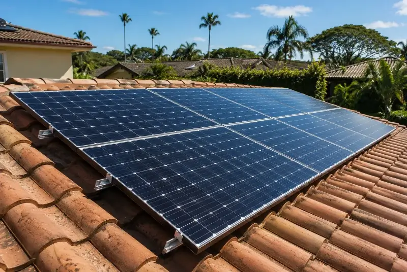 Installation de panneaux solaires au Cellier